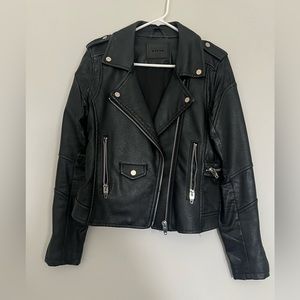 Blank NYC size medium leather moto jacket womens